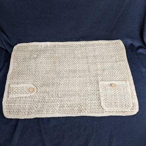 Set of 2 vintage woven boho place settings